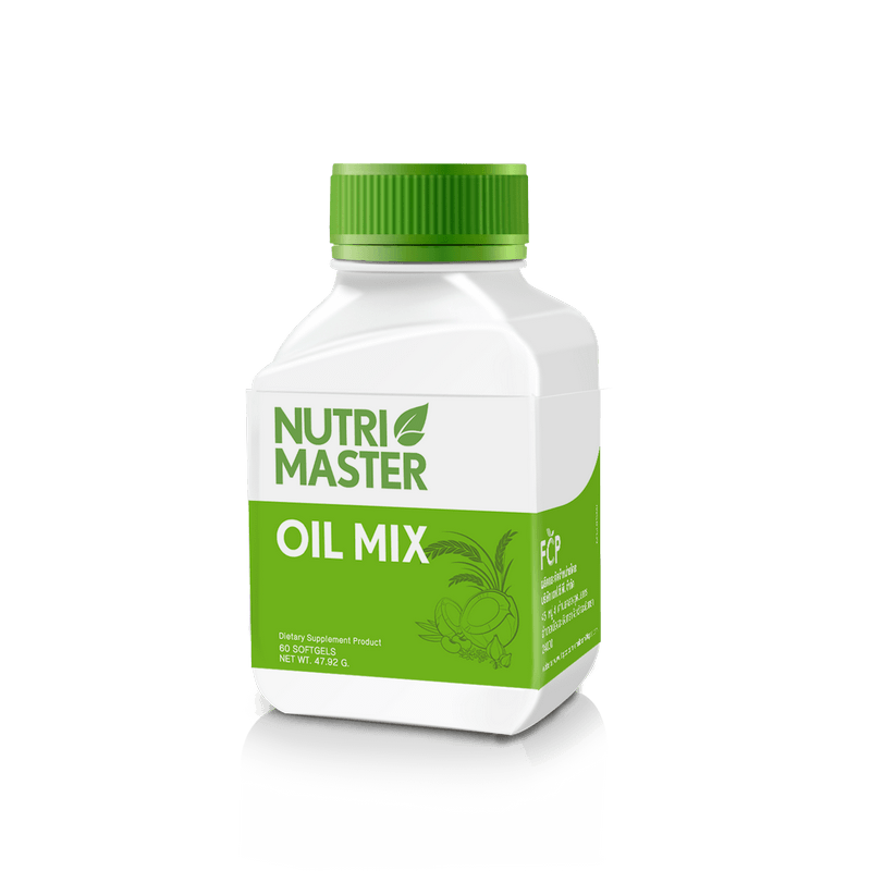 Nutri Master Oil Mix 30 Capsules รวมคุณค่าจากน้ำมันสกัดเย็น เพื่อดูแลสุขภาพ ลดไขมัน ลดโคเลสเตอรอล ดูแลหัวใจ หลอดเลือด และสมอง